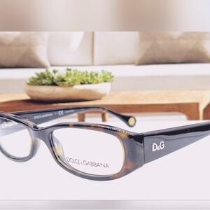 #614-(New) Dolce& Gabbana tortoiseshell DD 1228 502 Havana Eyeglassesa